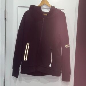 Superdry Black Hoodie with White Accents